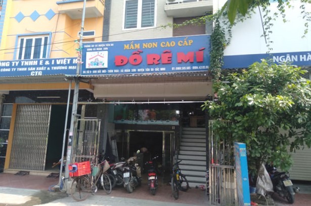 Cơ sở trông giữ trẻ Đồ Rê Mí - nơi xảy ra sự việc. Ảnh: VTC News