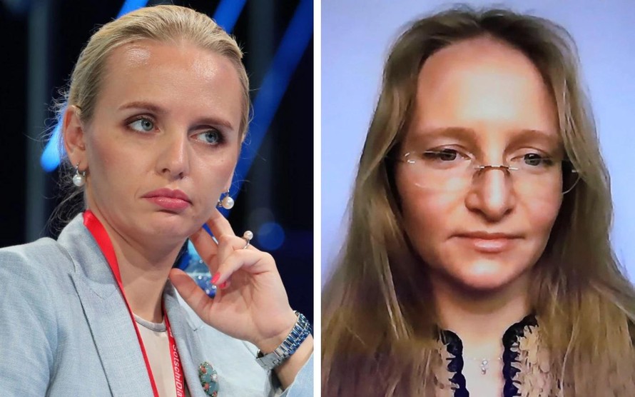 Hai người con gái của Tổng thống Nga Putin: Maria Vladimirovna Vorontsova (trái) và Katerina Vladimirovna Tikhonova (phải).