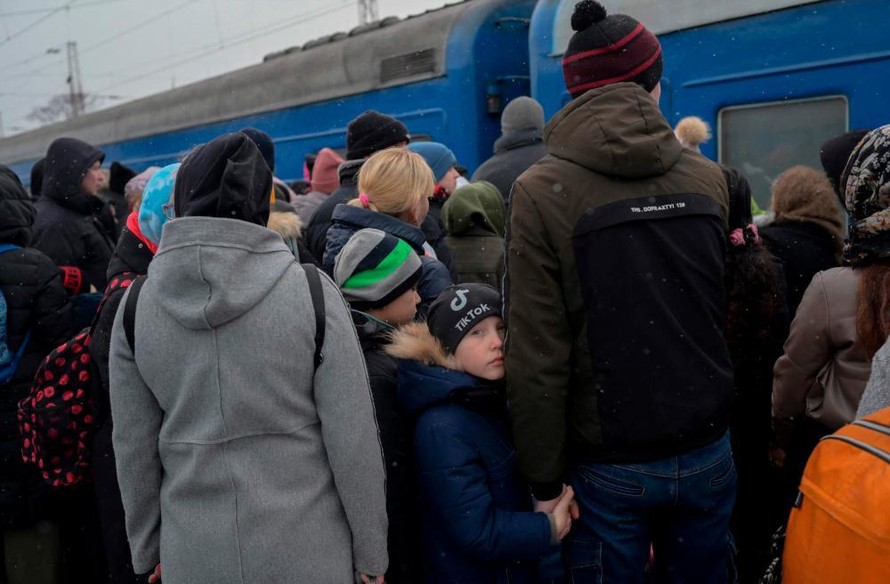 Trên chuyến tàu trở về Kyiv