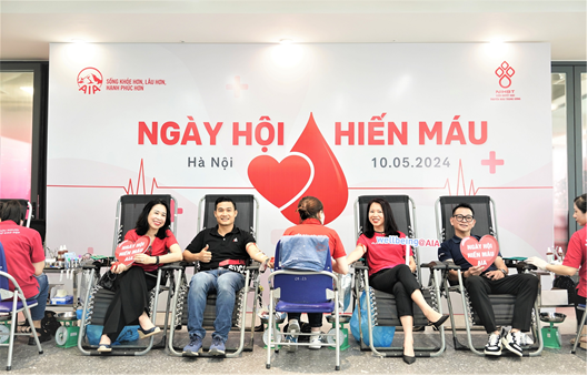 Gần 200 thành viên AIA Việt Nam tham gia hiến máu nhân đạo 
