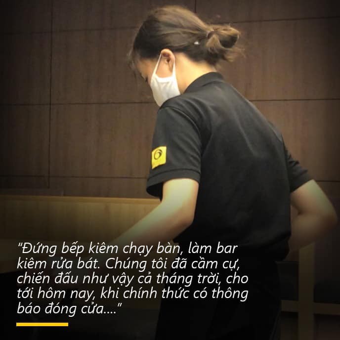 Thư tạm biệt của nhân viên phục vụ nhà hàng 