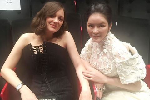 Lý Nhã Kỳ và minh tinh Marion Cotillard