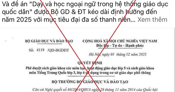 Bộ Giáo dục và Đào tạo cảnh báo nội dung xuyên tạc về Quyết định phê duyệt sách giáo khoa