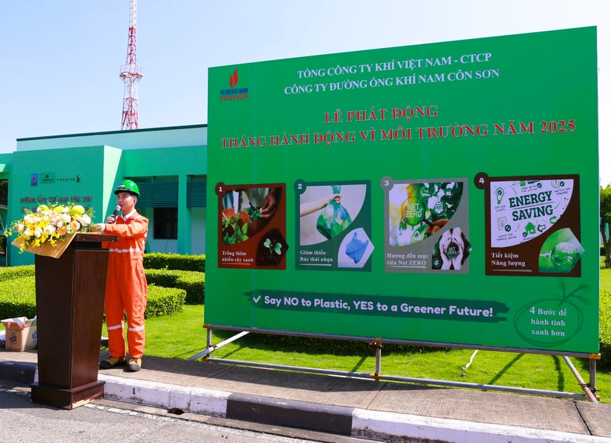 Ông Bùi Tiến Dũng – Giám đốc NCSP phát biểu tại Lễ phát động