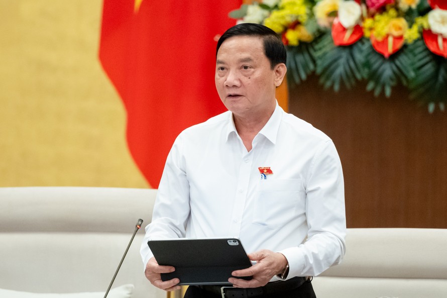 Phó Chủ tịch Quốc hội Nguyễn Khắc Định điều hành nội dung Phiên họp