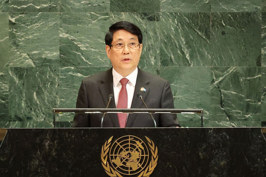 Chủ tịch nước Lương Cường phát biểu tại Phiên Thảo luận chung cấp cao Đại hội đồng Liên hợp quốc Khóa 80