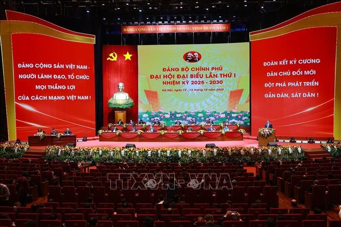 Đại hội đại biểu Đảng bộ Chính phủ lần thứ I, nhiệm kỳ 2025 - 2030 họp phiên trù bị