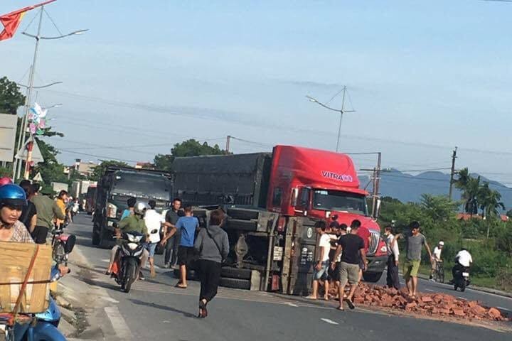 Hiện trường vụ tai nạn.