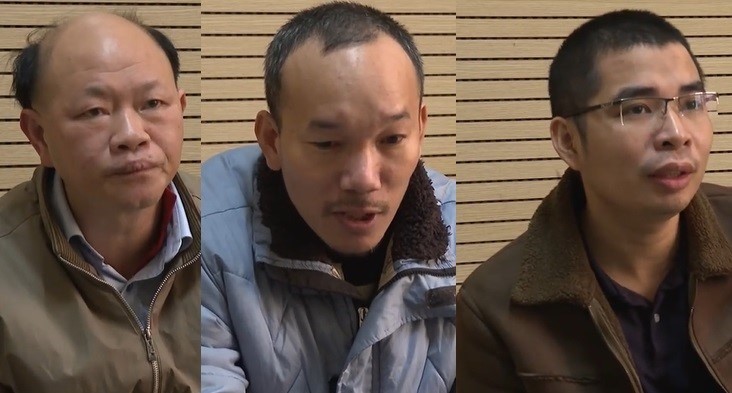 3 trong số 14 đối tượng bị bắt giữ vì nhận hối lộ.