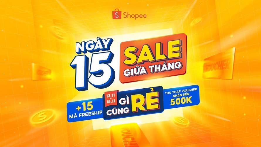 Siêu Sale 11.11 chưa hạ nhiệt, Shopee tiếp tục “bật mí” ưu đãi đặc biệt vào ngày 15/11