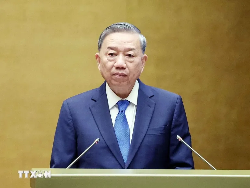 Tổng Bí thư Tô Lâm phát biểu chỉ đạo Hội nghị. Ảnh: Thống Nhất/TTXVN.