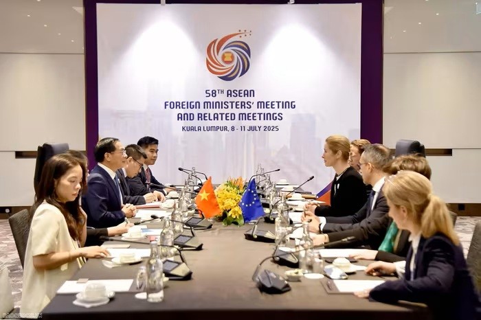 Phó Thủ tướng, Bộ trưởng Ngoại giao Bùi Thanh Sơn đề nghị EU thúc đẩy hoàn tất phê chuẩn Hiệp định Bảo hộ đầu tư Việt Nam-EU (EVIPA), sớm gỡ bỏ Thẻ vàng đối với xuất khẩu hải sản của Việt Nam