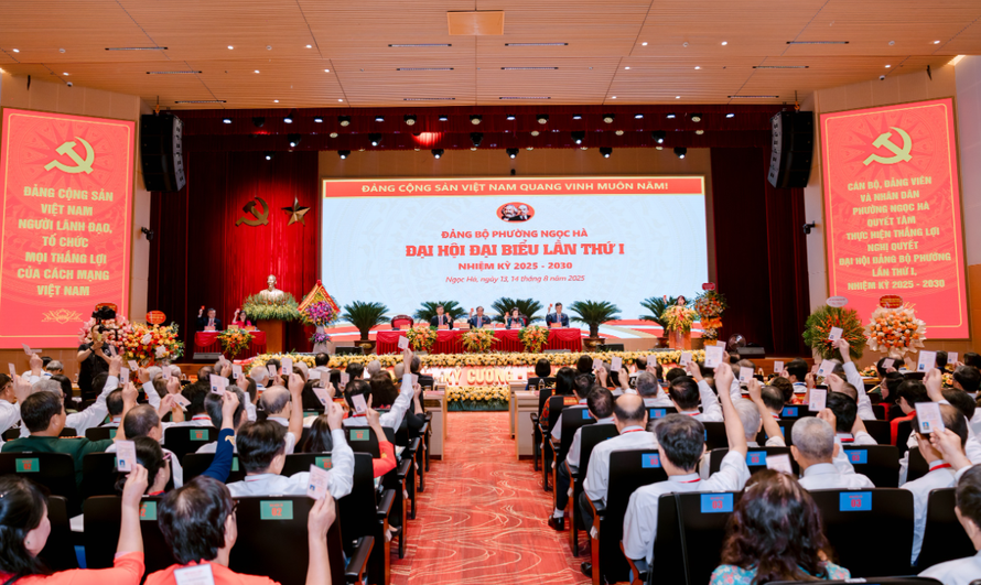 Đại hội đại biểu Đảng bộ phường Ngọc Hà (Hà Nội) nhiệm kỳ 2025-2030