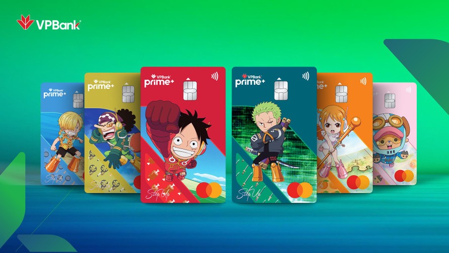 Bộ sưu tập thẻ tín dụng VPBank Step Up Mastercard One Pie.
