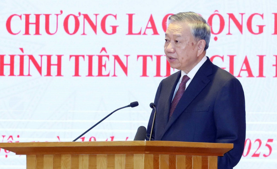 Tổng Bí thư Tô Lâm phát biểu