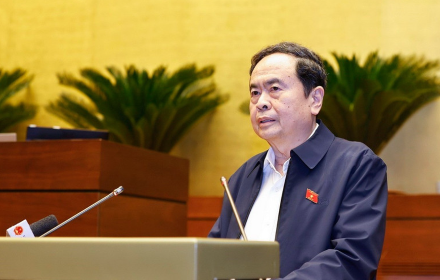 Chủ tịch Quốc hội Trần Thanh Mẫn phát biểu chỉ đạo hội nghị.