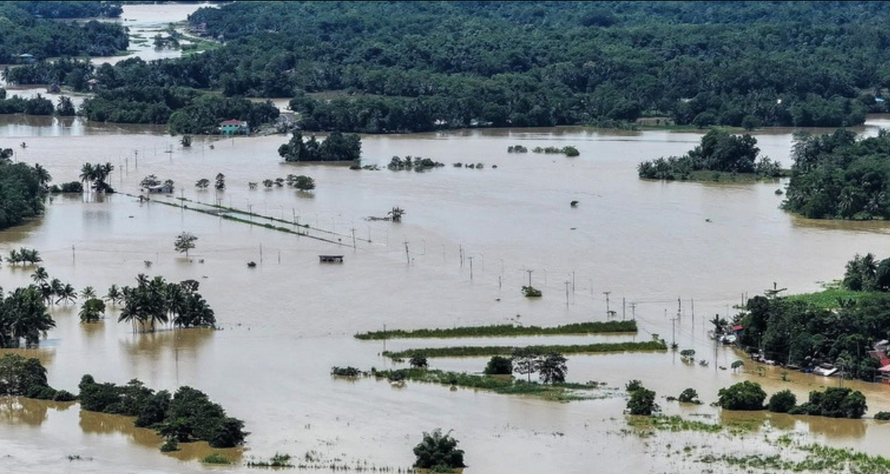 Cảnh ngập lụt tại tỉnh Capiz, Philippines