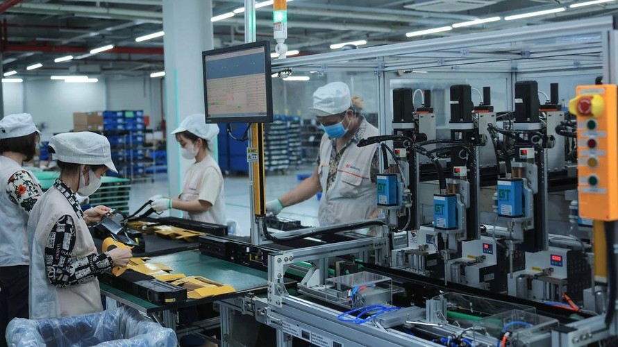 Quảng Ninh là điểm đến hấp dẫn của các nhà đầu tư FDI lĩnh vực sản xuất linh kiện điện tử. Ảnh: Hoàng Hiếu/TTXVN.