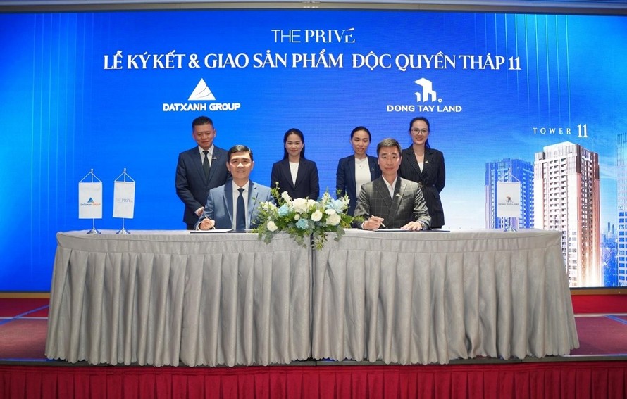 Đông Tây Land ký kết nhận giỏ hàng độc quyền Tháp 9 & Tháp 11 Dự án The Privé