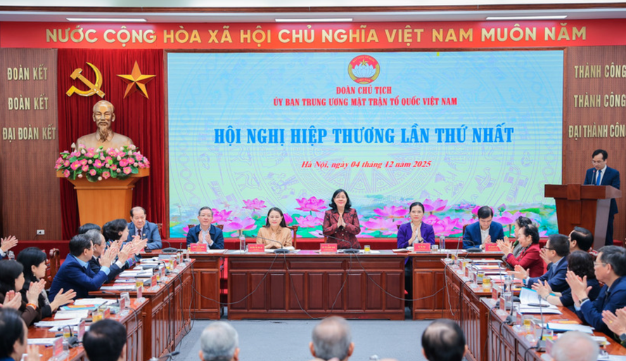 Hội nghị hiệp thương lần thứ nhất thảo luận về cơ cấu, thành phần, số lượng người của các cơ quan, tổ chức, đơn vị ở Trung ương được giới thiệu ứng cử đại biểu Quốc hội khóa XVI.