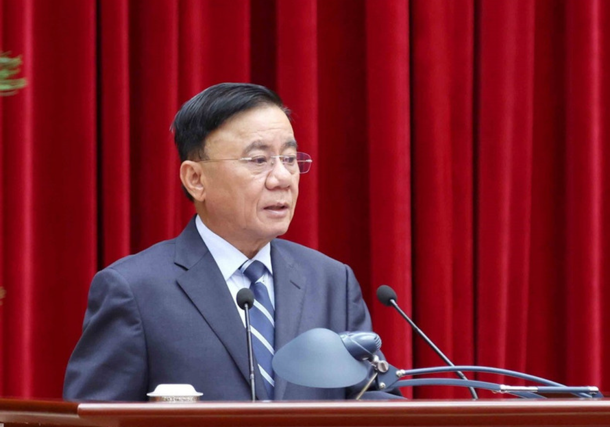 Đồng chí Trần Cẩm Tú, Uỷ viên Bộ Chính trị, Thường trực Ban Bí thư phát biểu chỉ đạo hội nghị