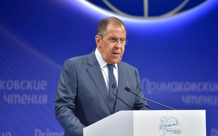 Ngoại trưởng Nga Sergey Lavrov phát biểu tại thủ đô Moskva.