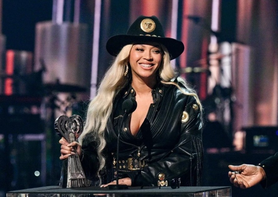 Beyonce ghi dấu ấn lịch sử ở hạng mục đồng quê. Nguồn: Getty Images