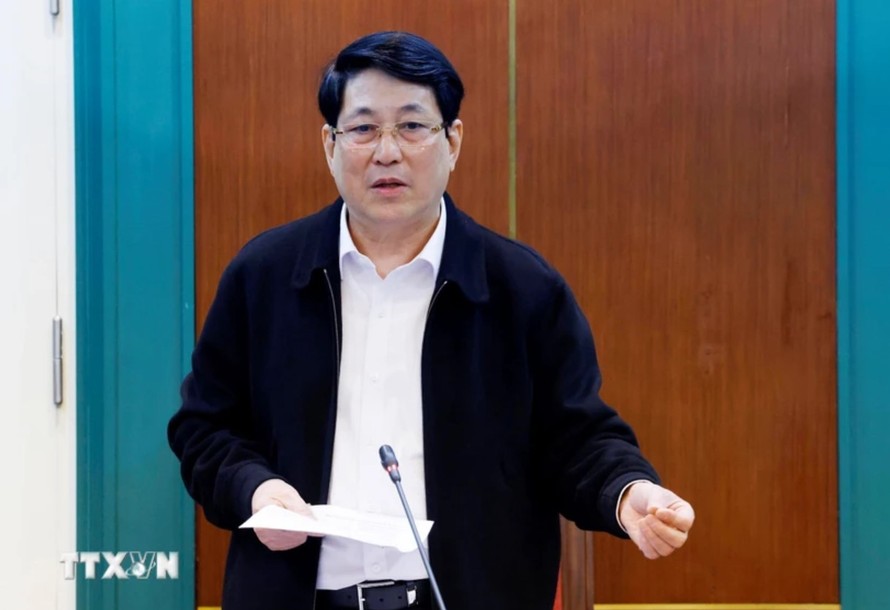 Chủ tịch nước Lương Cường phát biểu chỉ đạo. Ảnh: Lâm Khánh/TTXVN