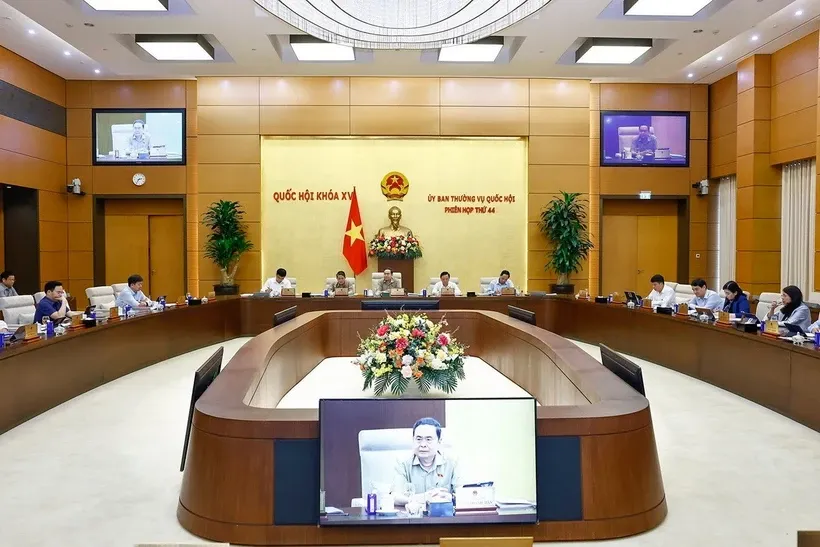 Chủ tịch Quốc hội Trần Thanh Mẫn phát biểu. Ảnh: Doãn Tấn/TTXVN
