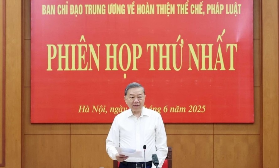 Tổng Bí thư Tô Lâm chủ trì phiên họp. Ảnh: Thống Nhất