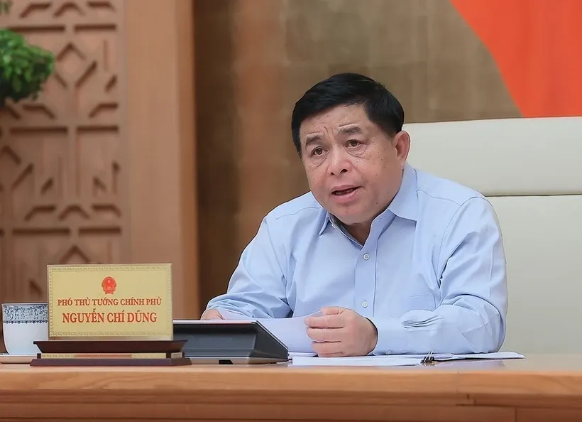 Phó Thủ tướng Nguyễn Chí Dũng phát biểu. Ảnh: An Đăng