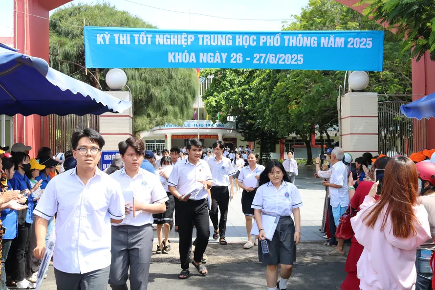 Thí sinh dự thi Tốt nghiệp trung học phổ thông.