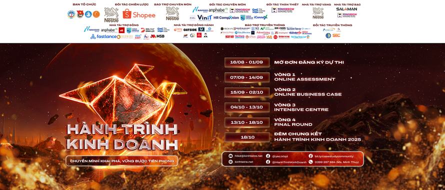 Chính thức phát động cuộc thi Hành Trình Kinh Doanh 2025: Chuyển mình khai phá, vững bước tiên phong