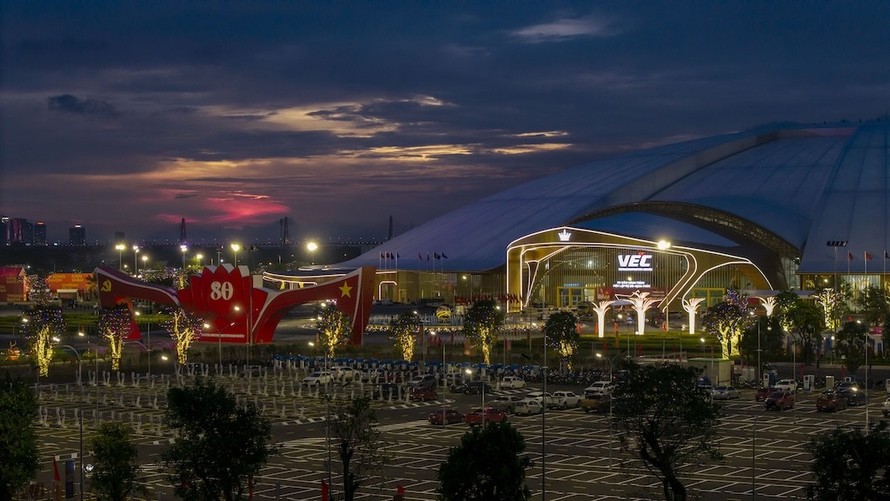 Trung tâm Hội chợ Triển lãm Quốc gia đã sẵn sàng cho sự kiện khai mạc Triển lãm A80 vào ngày 28/8.