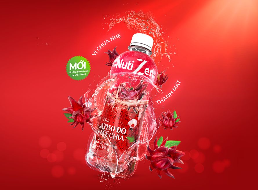 Đẹp da khỏe dáng với bí quyết từ Trà Atiso Đỏ Hạt Chia Nutizen