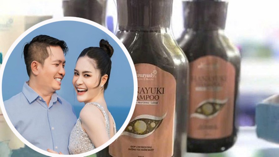 Đoàn Di Băng và Nguyễn Quốc Vũ (ảnh nhỏ) cùng sản phẩm thứ 3 bị thu hồi.