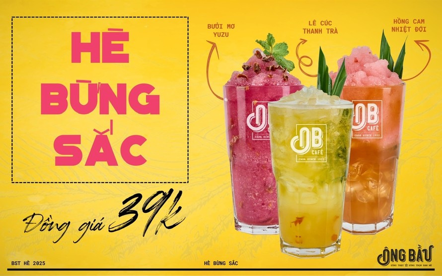 Bộ 3 mới mùa hè của Cà phê Ông Bầu