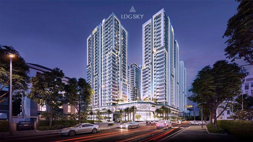 Phối cảnh dự án LDG Sky được Đại Thịnh Phát mang ra làm tài sản bảo đảm phát hành trái phiếu.
