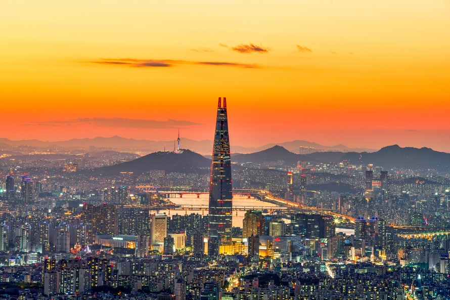 Trung tâm Seoul, Hàn Quốc.