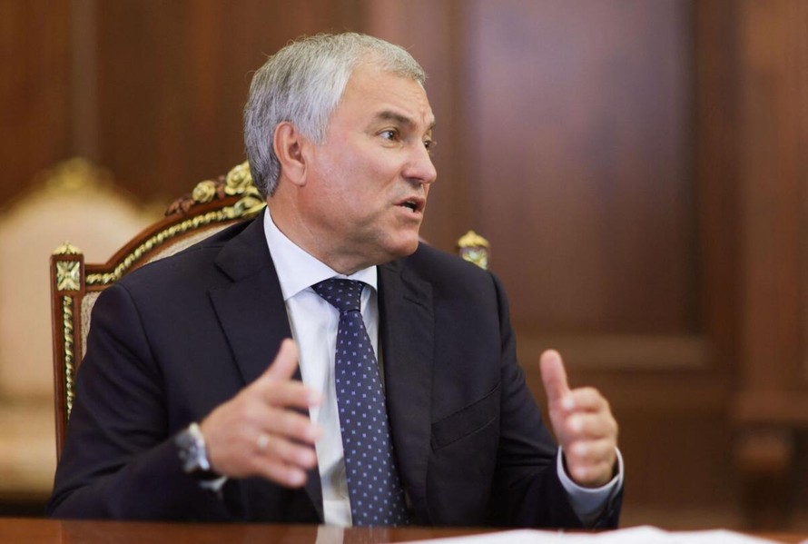 Chủ tịch Duma Quốc gia Nga Vyacheslav Volodin. Ảnh: Khaleej Times.