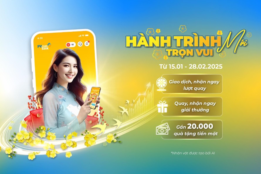 PVcomBank triển khai chương trình ưu đãi “Hành trình mới trọn vui” cho khách hàng đến hết 28/02/2025.