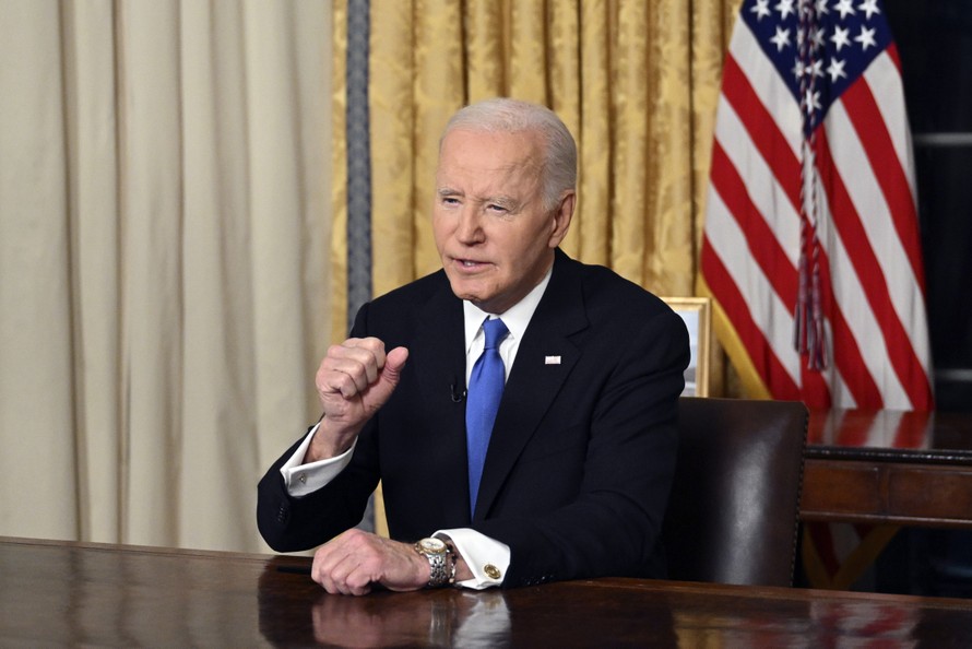 Tổng thống Mỹ Joe Biden phát biểu chia tay trước khi rời nhiệm sở.
