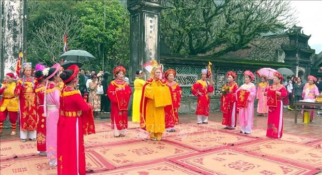 Nghi thức Tế cửu khúc tại Lễ hội Hoa Lư năm 2025 được phục dựng và gìn giữ đến ngày nay.