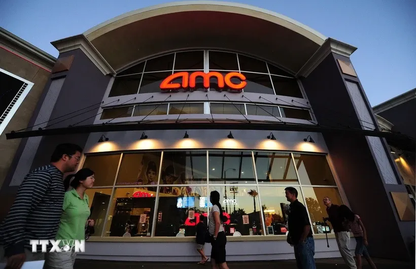 Rạp chiếu phim AMC ở Los Angeles, bang California (Mỹ). Ảnh: AFP/TTXVN