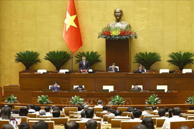 Phó Chủ tịch Quốc hội Vũ Hồng Thanh phát biểu. Ảnh: Doãn Tấn/TTXVN.