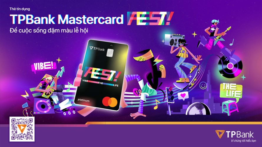 TPBank Mastercard FEST là thẻ tín dụng đầu tiên tại Việt Nam dành cho tín đồ concert và giải trí.