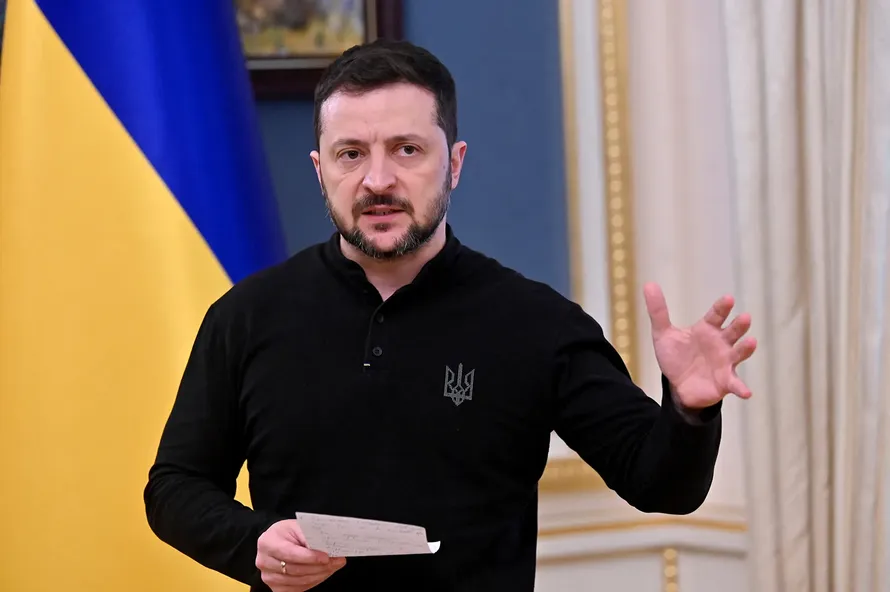 Tổng thống Ukraine Volodymyr Zelensky.