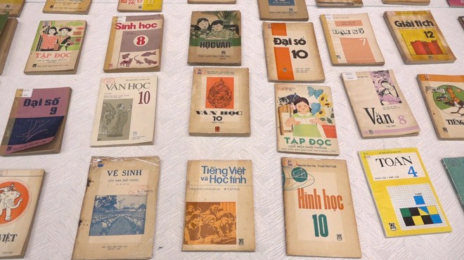 Sách giáo khoa qua các thời kỳ dự kiến sẽ được trưng bày tại triển lãm.