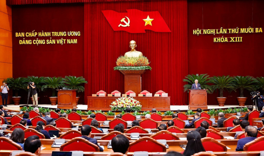 Tổng Bí thư Tô Lâm phát biểu tại Hội nghị lần thứ 13 Ban Chấp hành Trung ương Đảng khóa XIII.