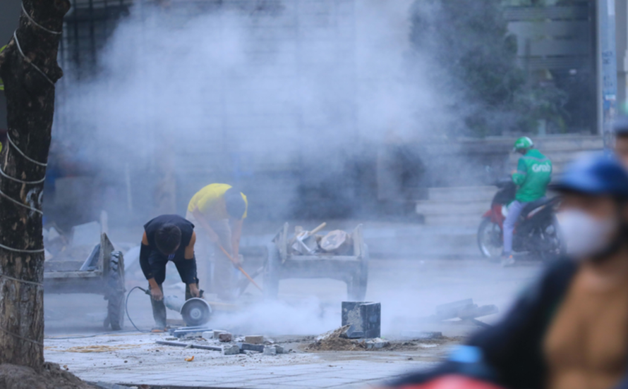 Nhức nhối ô nhiễm không khí ở Hà Nội. 